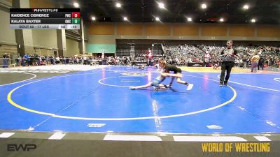 77 lbs Consolation - Kaidence Cisneroz, Powerhouse Wrestling Club vs Kalaya Baxter, Grizzly Wrestling Club