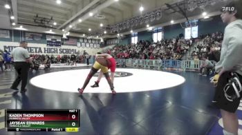 215 lbs Round 1 - Jaysean Edwards, Temecula Valley vs Kaden Thompson, Murrieta Valley