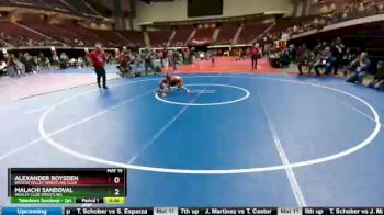 52 lbs Quarterfinal - Malachi Sandoval, Wesley Club Wrestling vs Alexander Roysden, Brazos Valley Wrestling Club