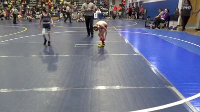 65 lbs Quarterfinal - Tyler Kusmirek, Brecksville vs Jackson Bish, Ragin Raisins