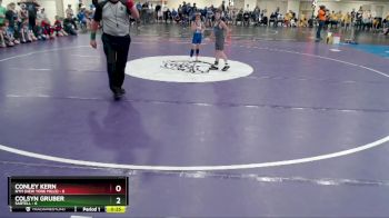 55 lbs Quarterfinals (8 Team) - Colsyn Gruber, Sartell vs Conley Kern, NYM (New York Mills)