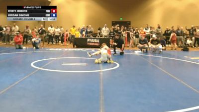 58 lbs Champ. Round 1 - Rhett Jenkins, Young Guns vs Jordan Simone, Council Rock