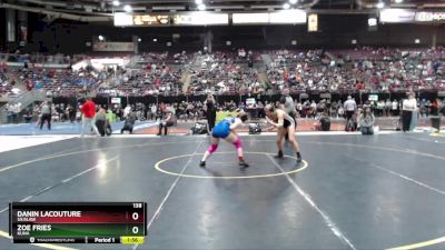 138 lbs Semifinal - Zoe Fries, Kuna vs Danin Lacouture, Siuslaw