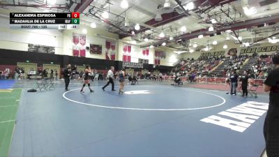 135 lbs Cons. Semi - Alexandra Espinosa, Palm Desert vs Madahlia De La Cruz, Mayfair