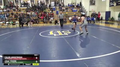 167 lbs Cons. Round 3 - Caleb Armstrong, Montgomery Catholic Prep School vs Cole Young, Prattville Christian Academy