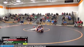 JV Boys-10 lbs Round 3 - Landyn Backstrom, Cedar Falls vs James Duncan, Clear Creek-Amana