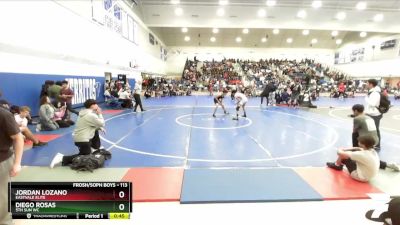 113 lbs Cons. Round 4 - Diego Rosas, 5th Sun WC vs Jordan Lozano, Eastvale Elite