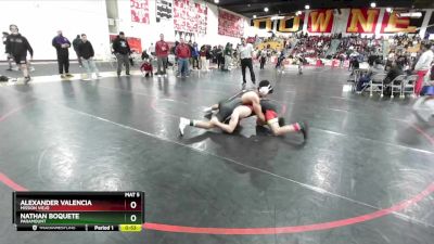 132 lbs Cons. Round 3 - Nathan Boquete, Paramount vs Alexander Valencia, Mission Viejo