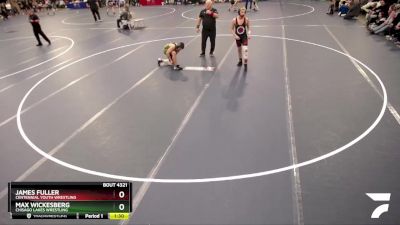135 lbs Cons. Round 4 - James Fuller, Centennial Youth Wrestling vs Max Wickesberg, Chisago Lakes Wrestling