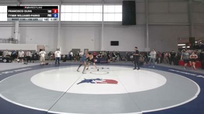 106 lbs Cons. Sub-semis - Francisco Oliva, Tiger Wrestling Club vs Tymir Williams-Parks, Pioneer Wrestling Club