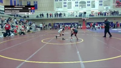 103 lbs Round 4 - Jessica Cottings, Linfield University vs Michaela Sarmiento, Southern Oregon University