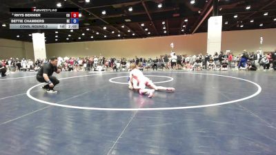 120 lbs Cons. Round 3 - Rhys Bernier, CO vs Bettie Chambers, NE