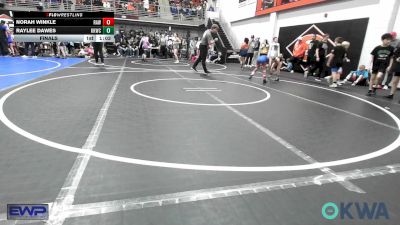 54 lbs Final - Norah Winkle, Raw Wrestling Club vs Raylee Dawes, Keystone Kids Wrestling Club