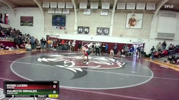 150 lbs Cons. Round 3 - Ryder Lucero, Rawlins vs Mauriccio Grimaldo, Wheatland