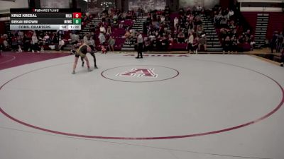 132 lbs Cons. Quarters - Kruz Kresal, Mille Lacs vs Dekai Brown, MN Elite Wrestling Club