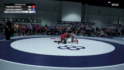 72 kg Quarters - Precious Wieser, Titan Mercury Wrestling Club (TMWC) vs Kaylynn Albrecht, Titan Mercury Wrestling Club (TMWC)