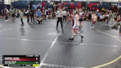 76/85 Round 3 - Ethan Cole, CORE Wrestling vs Gabriel Daniel, Pelion Youth Wrestling