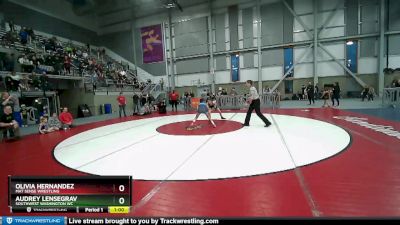 81-84 lbs Round 3 - Olivia Hernandez, Mat Sense Wrestling vs Audrey Lensegrav, Southwest Washington WC