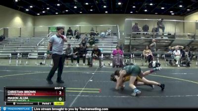 85 lbs Round 3 (6 Team) - Christian Brown, Untouchables-Olympia vs Mason Aluia, Michigan Matcats