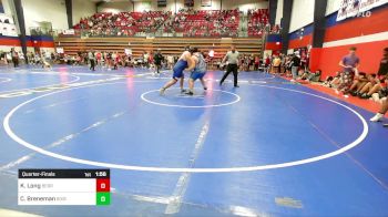 285 lbs Quarterfinal - Kevin Long, Berryhill High School vs Cole Breneman, Bixby HS Boys