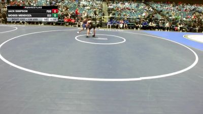 138 lbs Round Of 16 - Jack Simpson, Ponderosa vs Moses Mendoza, Gilroy