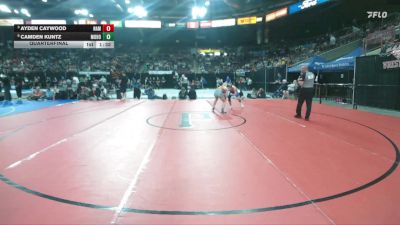 5A 126 lbs Quarterfinal - Ayden Caywood, Nampa vs Camden Kuntz, Mountain Home