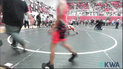 55 lbs Round Of 16 - Ryatt Luchsinger, Lexington Wrestling Club vs Keon Nicholson, Del City Little League Wrestling