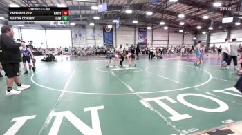 90 lbs Rr Rnd 3 - Zavier Olver, Mat Assassins Red vs Austin Conley, Team Barracuda MS