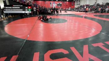 165 lbs Champ. Round 2 - Michael Heimberg, New Lenox (LINCOLN-WAY CENTRAL) vs Nicholas Montesinos, WHEELING