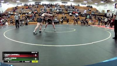 175 lbs Semifinal - Caige Horak, Mass. Perry vs Craig Campbell, Green