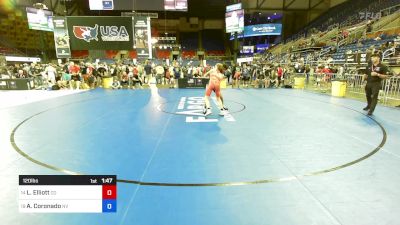 120 lbs Cons 8 #2 - Louden Elliott, CO vs Abraham Coronado, NV