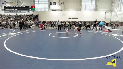 62 lbs 1st Place Match - Deacon Wojtaszczyk, LeRoy Wrestling Club vs Jaxson Love, Falconer Youth Wrestling