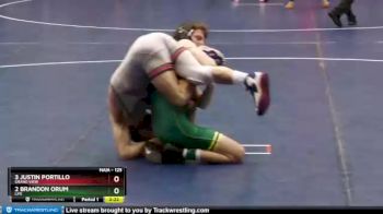 125 lbs Semifinal - 3 Justin Portillo, Grand View vs 2 Brandon Orum, Life