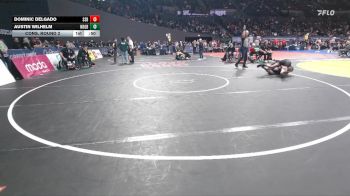 6A Boys 132 lbs Cons. Round 2 - Dominic Delgado, South Salem Boys vs Austin Wilhelm, Newberg Boys