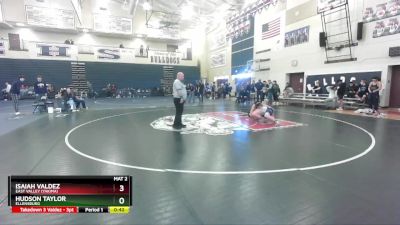 190 lbs Cons. Round 2 - Isaiah Valdez, East Valley (Yakima) vs Hudson Taylor, Ellensburg