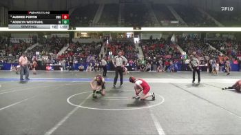 90 lbs Semifinal - Addilyn Westfahl, Iron Grapplers vs Aubree Fortin, Oberlin Wrestling Club