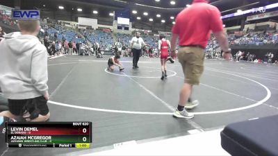 80 lbs Cons. Round 1 - Levin Demel, El Dorado vs Azaiah McGregor, Jayhawk Wrestling Club