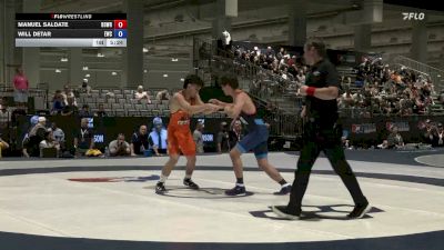 60 Finals kg Champ. Round 2 - Manuel Saldate, Beaver Dam Wrestling Regional Training Center vs Will Detar, Exodus Wrestling Club