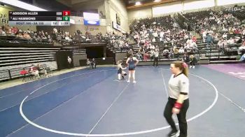 6A 155 lbs Cons. Round 1 - Addison Allen, Herriman vs Ali Hammond, Syracuse