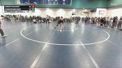 120 lbs Consi Of 128 #2 - Adrian Feliciano, NC vs Christopher Metz, GA