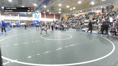 106 lbs Quarterfinal - Luke Flores, Huntington Beach vs Javi Tapia, Warren