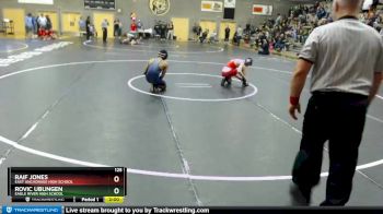 125 lbs Quarterfinal - Raif Jones, East Anchorage High School vs Rovic Ubungen, Eagle River High School