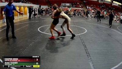 84 lbs Round 6 (8 Team) - Evan Tanner, Westshore vs Cooper Krise, Empyre WC Maroon