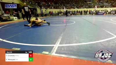 119 lbs Round Of 64 - Tyson Crowsey, Ranger 47 Wrestling Club vs Erik Marquez, OKC Saints Wrestling