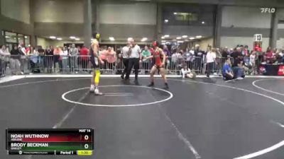 130 lbs Quarterfinal - Noah Wuthnow, Abilene vs Brody Beckman, Oakley