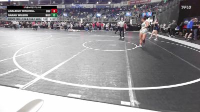 143.8-156.7 lbs Semifinal - Analeigh Winchell, Unaffiliated vs Sarah Wilson, Marshfield Wrestling