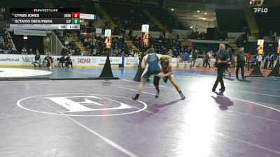 175 lbs Quarterfinal - Cyrus Jones, Sharon vs Octavio DeOliveira, Saint John's Prep