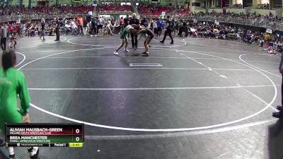 120 lbs Cons. Round 2 - Aliviah Mausbach-Green, Millard South Wrestling Club vs Brea Manchester, O`Neill Leprechaun Wrestling