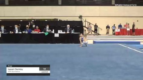 Isaiah Clerkley - Floor, WPA Gymnastics - 2021 USA Gymnastics Development Program National Championships