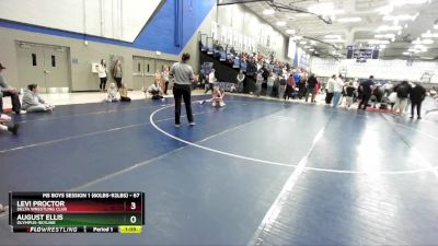 67 lbs Quarterfinal - August Ellis, Olympus-Skyline vs Levi Proctor, Delta Wrestling Club